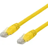 Deltaco – U/UTP Cat6a laitekaapeli, 1m, 500MHz, LSZH, keltainen (TP-61GLAU)