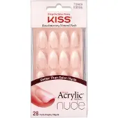 KiSS Salon Acrylic French Nude Revolutionary Natural Nails Long Sensib