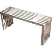 Hillerstorp D-bench Penkki 100 cm Valkoinen öljytty mänty