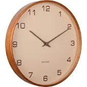 Karlsson seinäkello Acento wood sand brown KA5993SB