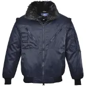 Portwest Navy vuorillinen pilottitakki