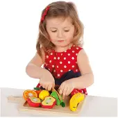 Tidlo Wooden Cutting Fruit Play Set 16 pieces.