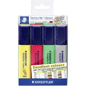 Staedtler 364 CWP4-X, 4 kpl, Vihreä, Harmaa, Punainen, Keltainen, Taltan pää, Vihreä, Harmaa, Punainen, Keltainen, 1 cm ³