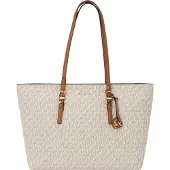 Michael Kors for woman. 30T5GQNT9B Quinn beige handbag (OSFA), Casual, PVC