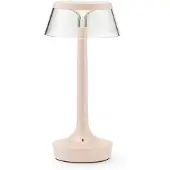 Flos Design-pöytävalaisin Bon jour unplugged, himmennettävä, Lila/vaaleanpunainen, Eteinen, Synteettinen materiaali, Design