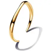 Pandora 14K Gold-Plated Open Bangle - Gold - 19 CM