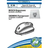Hanestroem – Vacuum cleaner bags K56 fits: BOSCH Eromaxx / SIEMENS Dynapower
