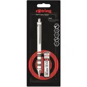 Rotring Tikky Mechanical Pencil Set | 0.5 mm | Lead Refills | White Barrel