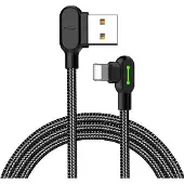 Mcdodo KAKSIPUOLINEN 90 KULMASSA OLEVA LED-KAAPELI IPHONE 11 12 13 14 LED -PUHELIMILLE 0,5 M