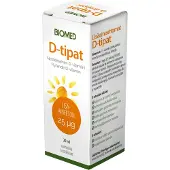 Biomed Lisäaineettomat D-vitamiinitipat 25 mikrog