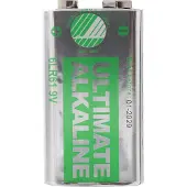 Deltaco Ultimate Alkaline 9V-Paristot, 10-pack (Bulk)