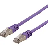 Deltaco – U/FTP Cat6a laitekaapeli, Delta-sert., LSZH, 1,5m, violetti (STP-611PAU)