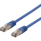 Deltaco – U/FTP Cat6a laitekaapeli, Delta-sert., LSZH, 1m, sininen (STP-61BAU)