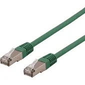 Deltaco – S/FTP Cat6 laitekaapeli, Delta-sert., LSZH, 5m, vihreä (SFTP-65GH)