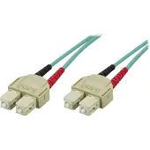 Deltaco – Kuitukaapeli, SC - SC, 50/125, OM3, duplex, multimode, 10m (SCSC-610)