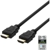Deltaco – ULTRA High Speed HDMI-cable, 48Gbps, 0.5m, black (HU-05-R)