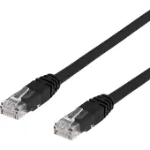 Deltaco – Verkkokaapeli, Cat6, U/UTP, 24 AWG, LSZH, 3 m, musta (210010)