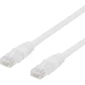 Deltaco – Verkkokaapeli, Cat6, U/UTP, 24 AWG, LSZH, 0,5 m, valkoinen (210001)