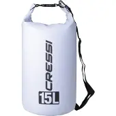 Cressi Pvc Dry Sack 15l Valkoinen