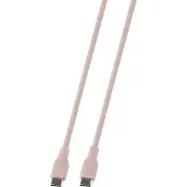 Deltaco – USB-C - C charging cable USB2.0, SPR, silicone, 1,5m, Pink (USBC-2015PI)