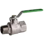 Pettinaroli F x m heavyduty fullway ball valve Vihreä steel lever tea t