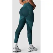 ICANIWILL Sculpt Seamless Invisible Scrunch Tights W Contrast Teal