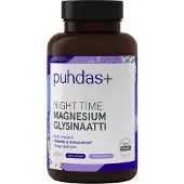 Puhdas+ Night time magnesium 120 kaps ravintolisä