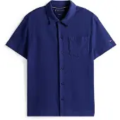 Tommy Hilfiger Open Knit Full Placket Reg Polo - Blue - M