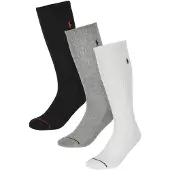 Ralph Lauren Athletic Crew Sock 3-Pack - Black - 43-46