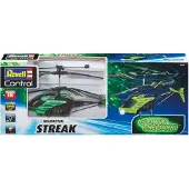 Revell Control Streak Glow in the Dark - RC LED Helicopter, Green/Black, 2 Channels, Infrared, Indoor Use (238299090)