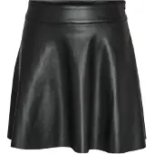 Noisy May Nmandy Pu Hw Flared Skirt Wvn Noos - Black - M