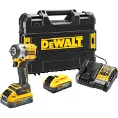 DeWalt Iskumutterinväännin DCF921H2T-QW; 18 V; 2x5,0 Ah akku