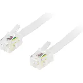 Deltaco – Modulaarikaapeli 4P4C(RJ10), 5m (DEL-156)