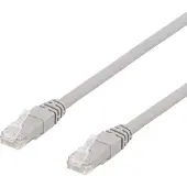 Deltaco – U/UTP Cat6a laitekaapeli, LSZH, 1m, harmaa (TP-61AU)