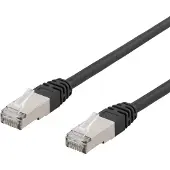 Deltaco – S/FTP Cat6 laitekaapeli, 1m, 250MHz, UV-suojaus, musta (SFTP-61UV)