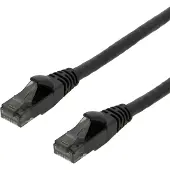 Deltaco – Laitekaapeli, U/UTP, Cat6, 0,5m, monilank., 24AWG, LSZH, musta (UUTP-1500)
