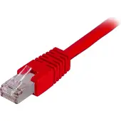 Deltaco – F/UTP Cat6 laitekaapeli, 5m, punainen (STP-65R)