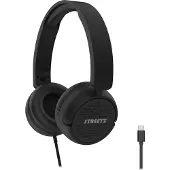 STREETZ HC110 kuulokkeet, taitettavat, äänenvoimakkuudensäätö, USB-C, musta