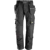 Snickers 6902 FlexiWork+ mustat riipputaskuhousut