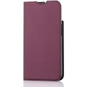 Wave BookCase -suojakotelo, iPhone 13, Smoky Sangria