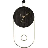 Karlsson Swing Pendulum Wood Veneer Black seinäkello KA5892BK