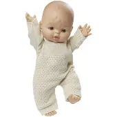 Heless Dolls Knit Overall Ecru 28-35cm