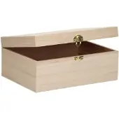 Sans marque Wooden Box A5 Size with Flap Lid