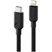 Alogic Elements Pro USB-C – Lightning -kaapeli, 2 m, musta