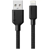 Alogic Elements PRO USB-A – Lightning -kaapeli, 2 m, musta
