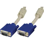 Deltaco RGB-8 kaksoissuojattu VGA-kaapeli