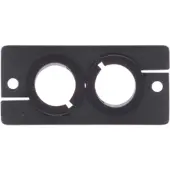 Kramer WCP-2(B) WALL PLATE INSERT DUAL CABLE PASS THROUGH (85-000022)
