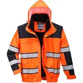 Portwest C466 klassinen Hi-Vis bomber- talvitakki