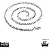 Northern Viking Jewelry Rolo Link 3mm kaulaketju
