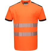 Portwest T181 oranssi/musta Hi-Vis t-paita